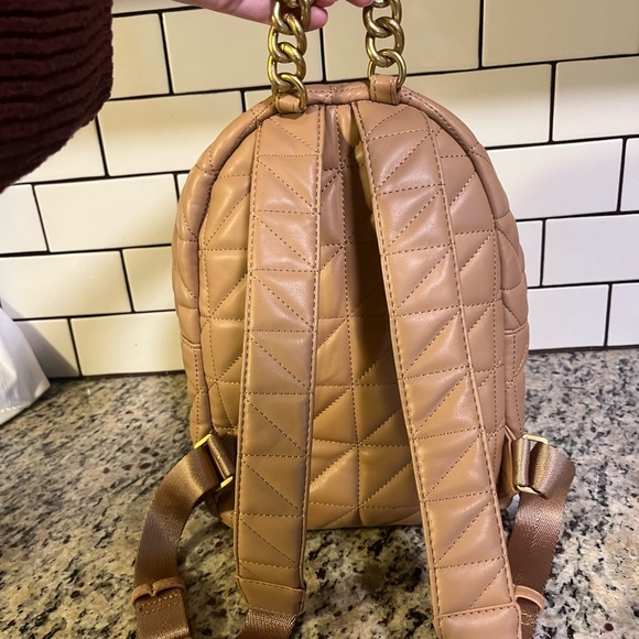 Zara Quilted tan Backpack - Picture 7 of 8